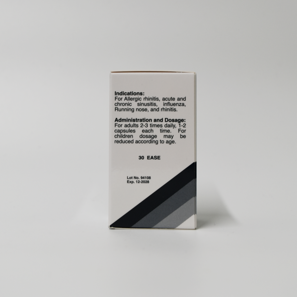 Nasal Clear Capsules ( Hong Kong Dragonrear Brand) 鼻患清 (香港龍濱牌)